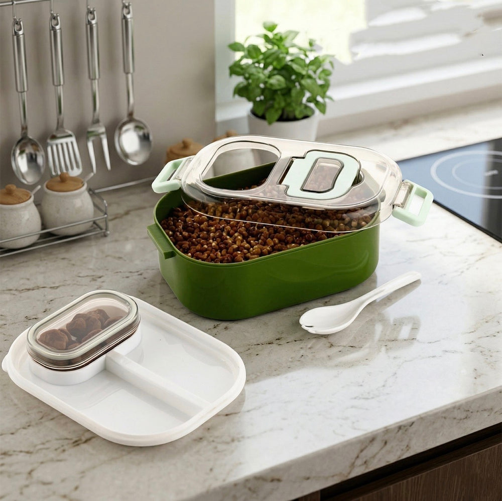 Multi-functional 1 Set Leakproof Lunch Box With Cutlery Tumbler